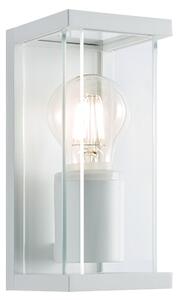 REDO Group 9106 Vitra, bílé nástěnné venkovní svítidlo 1xE27 max. 15W, výška 20cm, IP54