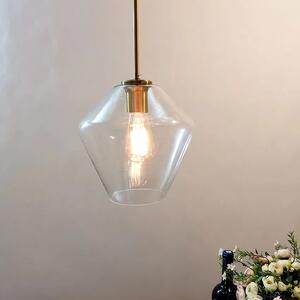 Toolight - Závěsná stropní lampa Amber - zlatá/transparentní - APP440-1CP