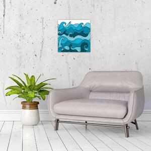 Obraz - Abstrakce, moře (30x30 cm)