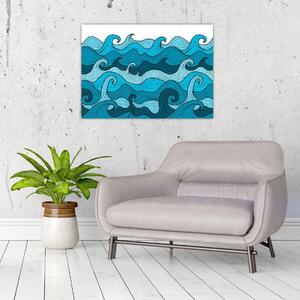 Obraz - Abstrakce, moře (70x50 cm)
