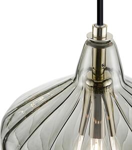 Toolight - Závěsná stropní lampa Dent - šedá - APP1121-1CP