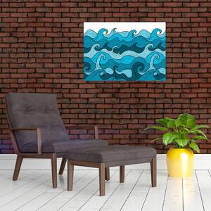 Obraz - Abstrakce, moře (70x50 cm)