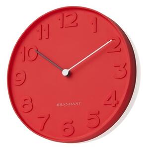 Nástěnné hodiny MISTER TACCHE 30cm BRANDANI (barva - červená)