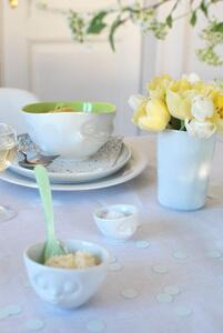 Smějící se miska na snídani, müsli, polévku... 500 ml, 58products (Barva bílá/ zelená / porcelán)