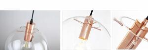 Toolight - Závěsná stropní lampa Lassi - růžově zlatá - APP038-3CP