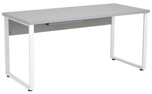 PSACÍ STŮL, šedá, bílá, 160/70/75 cm - Psací stoly