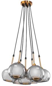 Toolight - Závěsná stropní lampa Amber - černá/zlatá - APP898-7CP