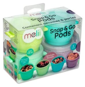 Melii Kelímky na potraviny Snap&Go 118 ml sada 4ks