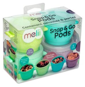 Melii Kelímky na potraviny Snap&Go 177 ml sada 4ks