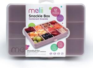 Melii Dělená krabička na svačinu Snackle box 12 přihrádek 1368 ml Barva: růžová