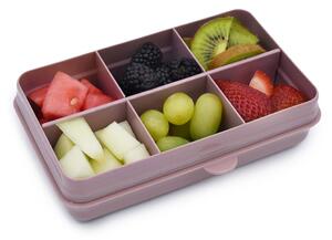 Melii Dělená krabička na svačinu Snackle box 6 přihrádek 684 ml Barva: růžová