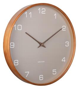 Karlsson 5993GY designové nástěnné hodiny šedá, pr. 40 cm