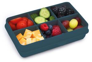 Melii Dělená krabička na svačinu Snackle box 6 přihrádek 684 ml Barva: modrá