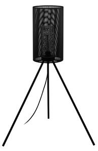 Stojací lampa Ladunara v černé barvě s třínožkou