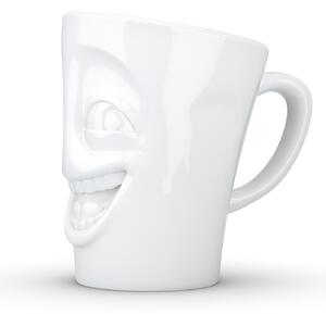 Vysmátý Hrnek na čaj, kávu, kakao, snídani 350 ml, 58products (bílý porcelán)