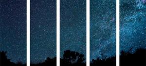 5-dílný obraz mléčná dráha mezi hvězdami Varianta: 100x50