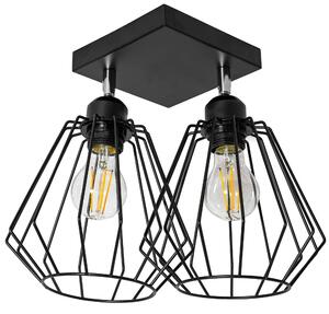 Toolight - Závěsná stropní lampa Bello - černá - 392194