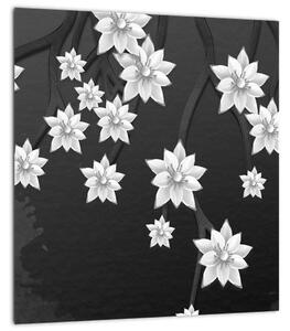 Obraz - Květy na větvích (30x30 cm)