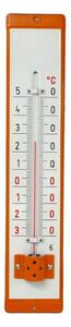 Venkovní teploměr smaltovaný, Oranžovobílý 500x95 mm