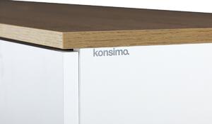 KONSIMO Komoda FRISK 4 zásuvky 2 dvířka bílá 150 x 81 x 46 cm