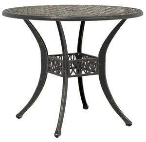 3dílný bistro set bronzový litý hliník