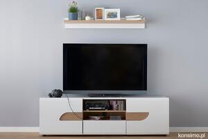 KONSIMO TV stolek AVERO bílý 165 x 50 x 42 cm