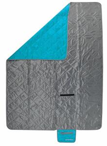 Spokey CANYON Kempingová deka šedo-modrá 200x140 cm