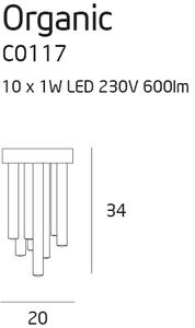 Stropní LED osvětlení MAXlight ORGANIC C0117
