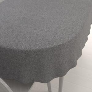 Biante Dekorační oválný ubrus BKT-551 Šedý režný 60x100 cm