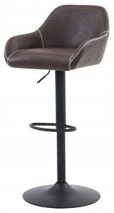 Barová Židle Autronic odstíny hnědé 87 cm umělá kůže