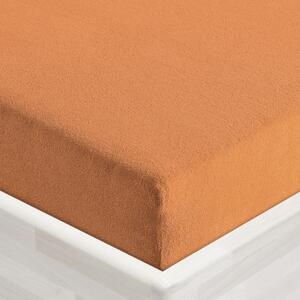 Froté napínací prostěradlo FR-022 Okrové 90 x 200 - výška 20 cm