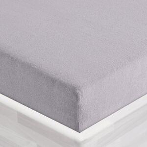 Froté napínací prostěradlo FR-028 Světle šedé 90 x 200 - výška 20 cm