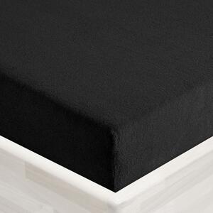 Froté napínací prostěradlo FR-030 Černé 90 x 200 - výška 20 cm