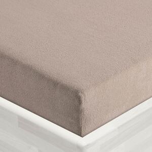 Froté napínací prostěradlo FR-027 Šedohnědé 90 x 200 - výška 20 cm