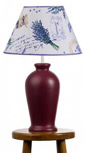 Stolní lampa keramika ERIS - bordó