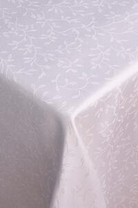 KONSIMO Bílý ubrus FRIDO se vzorem, 140 x 220 cm
