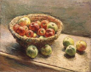 Monet, Claude - Obrazová reprodukce A Bowl of Apples; Le Panier de Pommes, 1880, (40 x 30 cm)