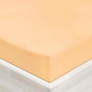 Jersey napínací prostěradlo JR-004 Meruňkové 90 x 200 - výška 20 cm