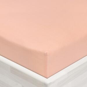 Jersey napínací prostěradlo JR-005 Světle broskvové 90 x 200 - výška 20 cm