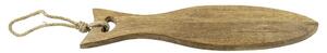 Prkénko ve tvaru ryby z mangového dřeva Mango wood Fish - 18*1.5*51cm