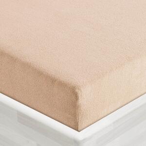 Froté napínací prostěradlo FR-033 Béžové 90 x 200 - výška 20 cm