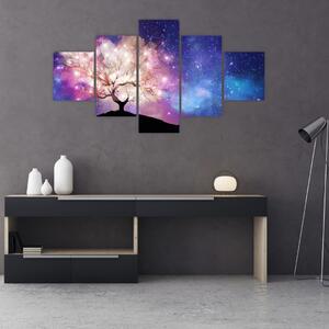 Obraz - Vesmírný strom (125x70 cm)