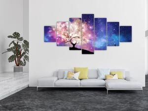 Obraz - Vesmírný strom (210x100 cm)
