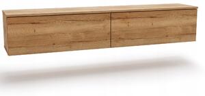 TV stolek Nicole závěsný/stojící bezúchytková komoda 160 cm dub craft