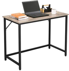 VASAGLE Kancelářský stůl jednoduchý šedé dřevo 100 x 50 x 75 cm