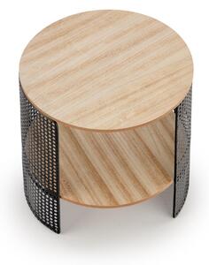 Konferenční stolek Trafica, přírodní dřevo / černá