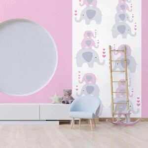 A.S. Création | Vliesová tapeta na zeď Little Love 38135-2 | 0,53 x 10,05 m | bílá, šedá, růžová