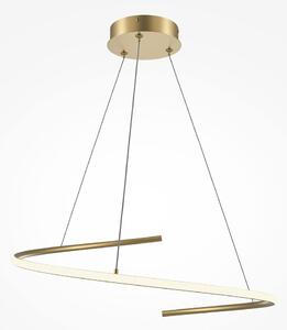 Maytoni Závěsné LED svítidlo CURVE, 31W, Ø 60 cm, CRI80 Barva: Zlatá