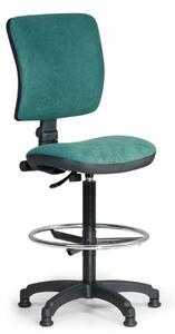 Pracovní židle Milano II s opěrkou nohou zelená