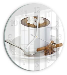 Skleněné hodiny na stěnu Čokoláda zsob-fi30-00059408